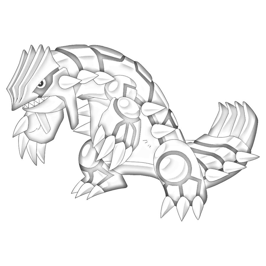 Groudon sketch by pokemongamer on