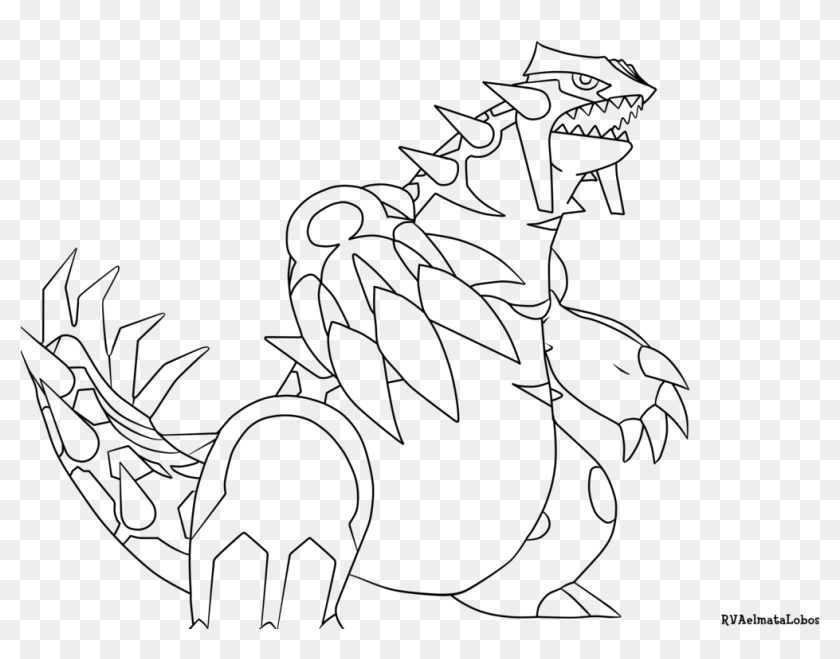 Primal groudon pokemon coloring pages sketch coloring