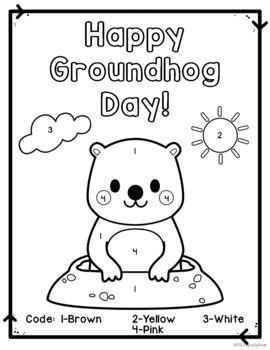 Groundhog day coloring activity sheets free by inspired by kinder