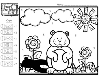 Groundhog day coloring pages by mrs sweeney tpt