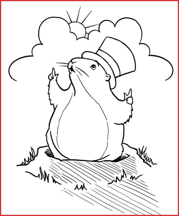 Groundhog coloring page free printable coloring sheets for memorial day hard groundhog