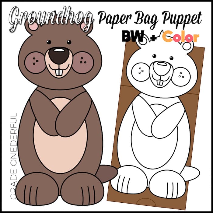 Free printable groundhog day coloring and word search grade onederful