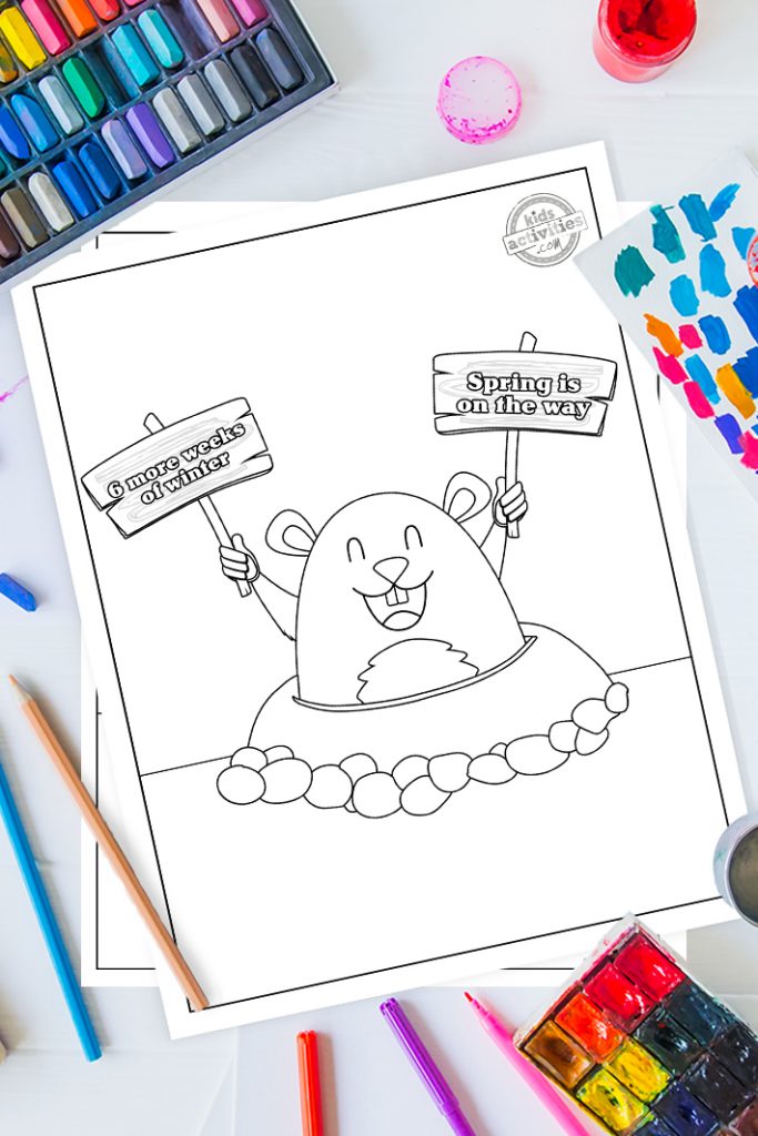 Free groundhog day coloring pages for kids kids activities blog