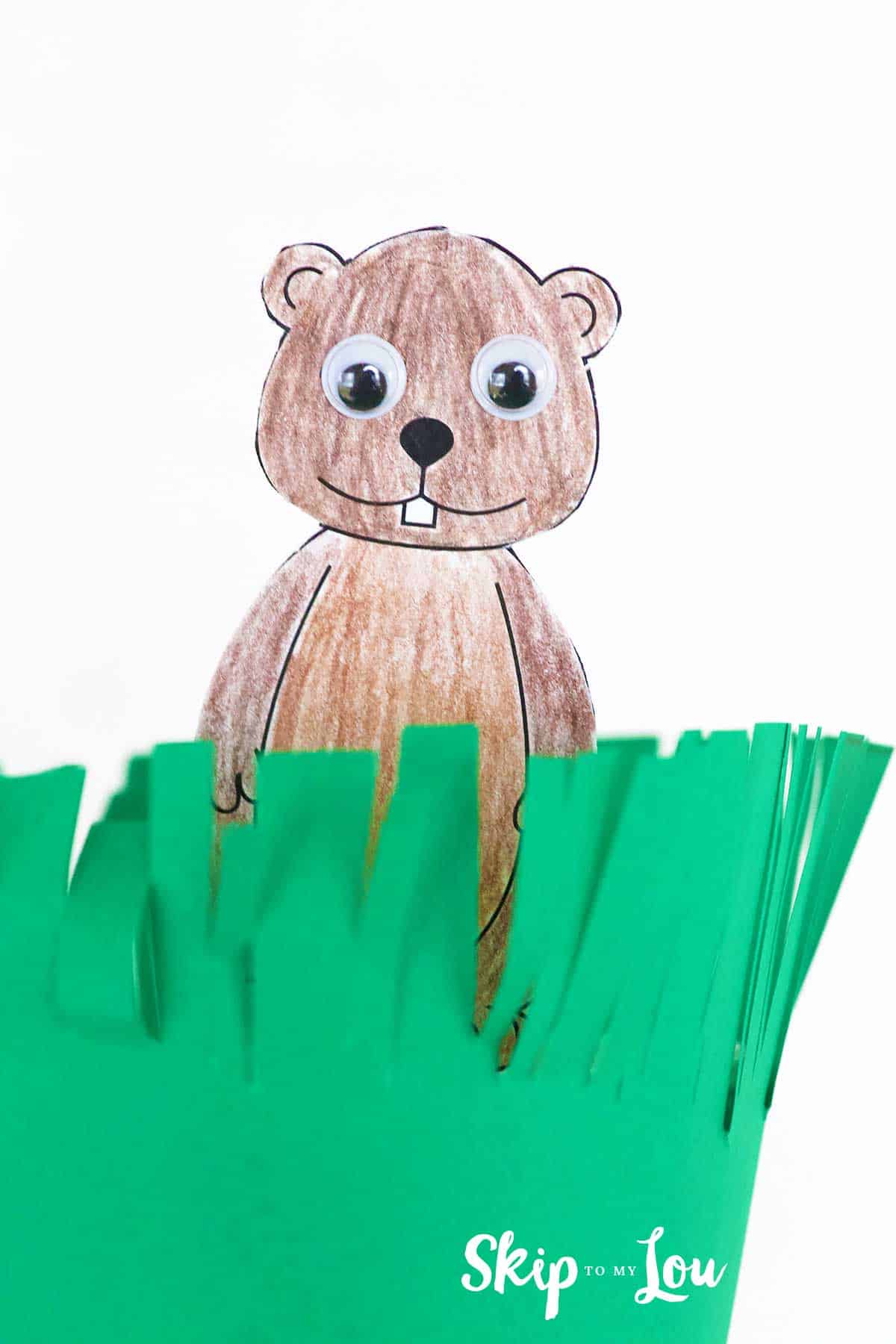 Free printable groundhog craft skip to my lou