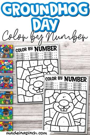 Groundhog day coloring pages free printable