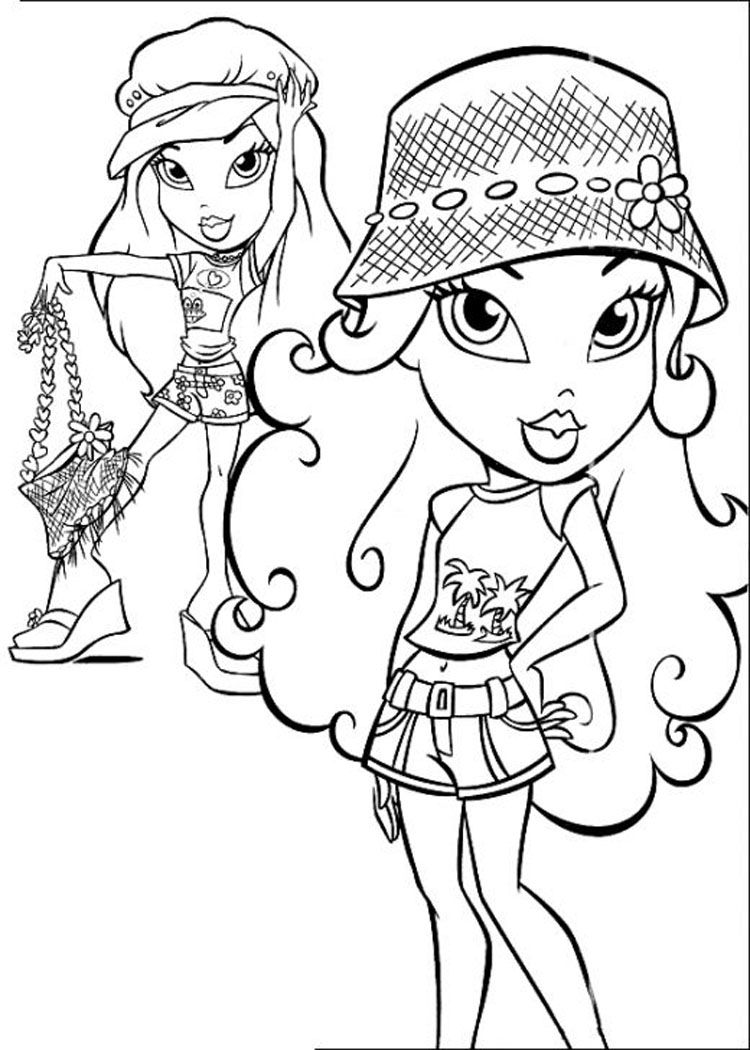 Free printable bratz coloring pages for kids cartoon coloring pages coloring pages to print coloring pages for kids