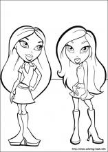 Bratz coloring pages on coloring