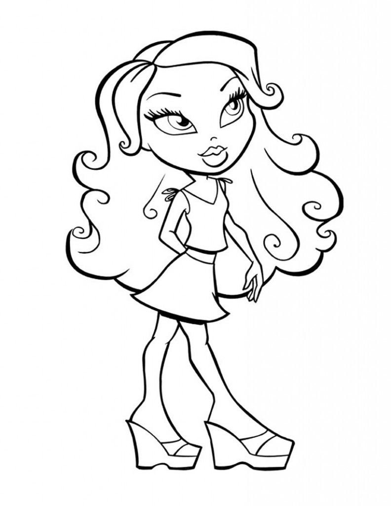 Bratz coloring pages free