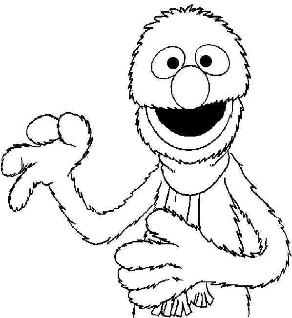 Grover coloring pages printable for free download