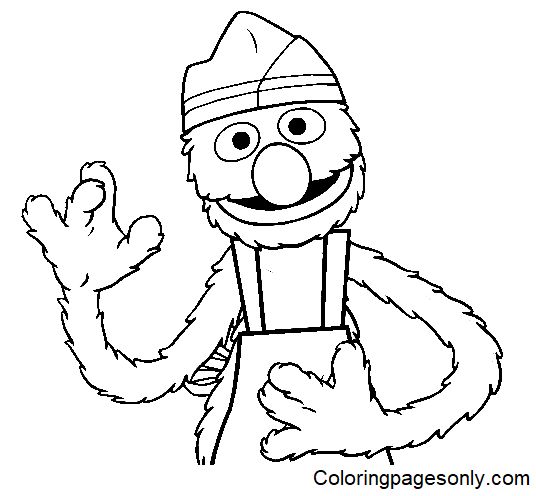 Grover coloring pages