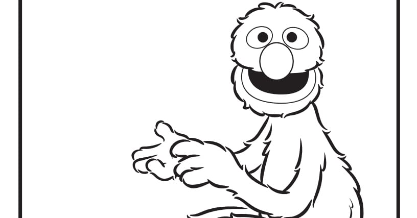 Grover coloring page