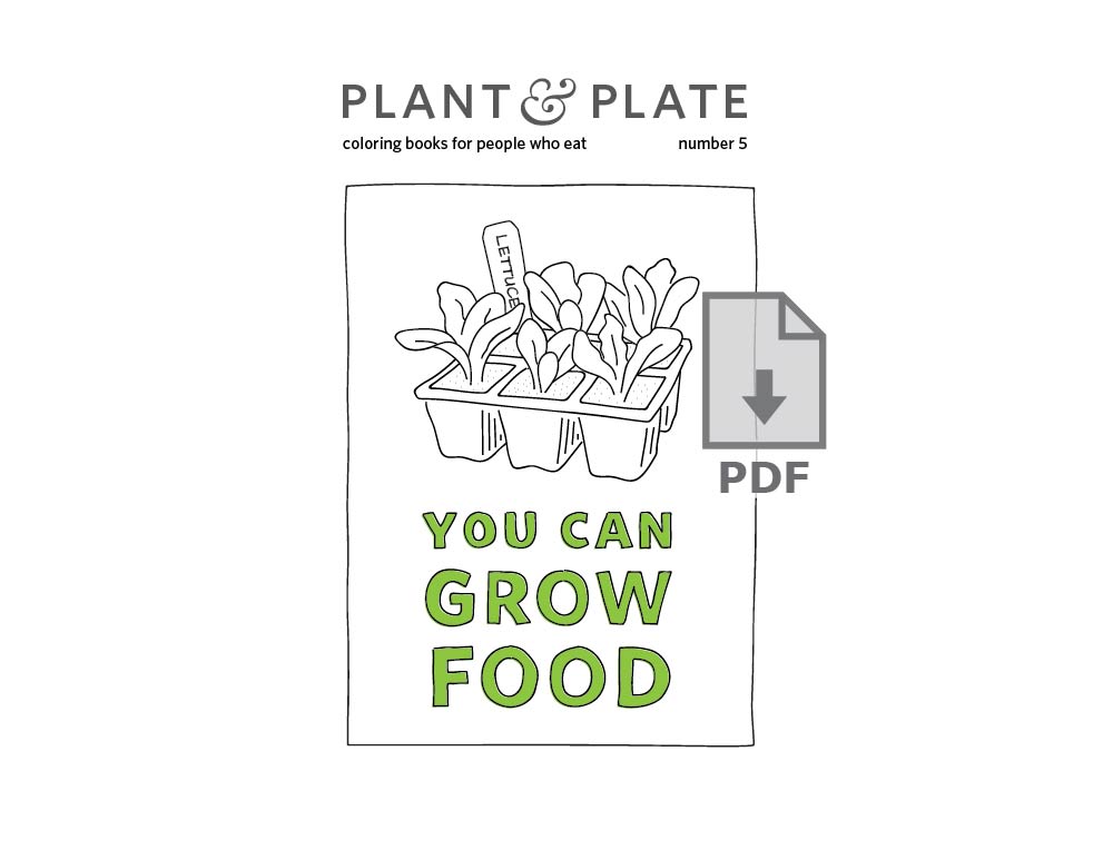 You can grow food printable â plant plate