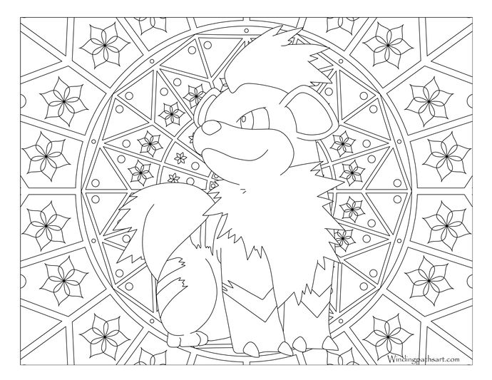 Growlithe pokemon pokemon coloring pages pokemon coloring coloring pages