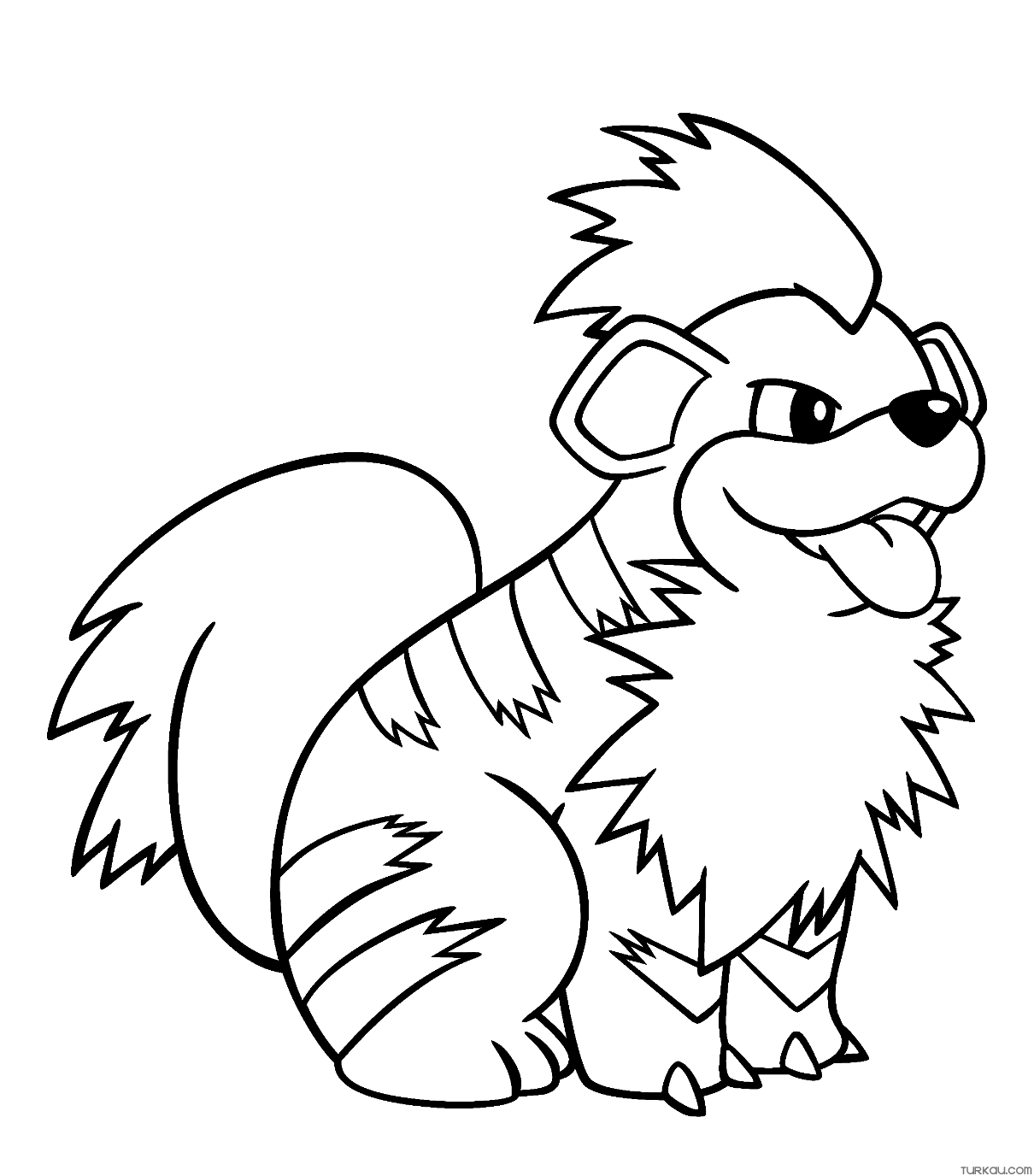 Growlithe coloring page