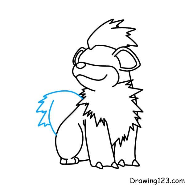 Pokemon growlithe drawing tutorial