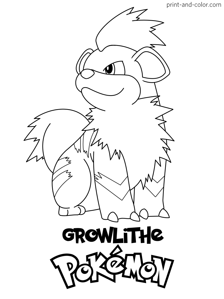 Pokemon coloring pages print and color