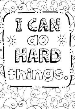 Free growth mindset coloring sheets by art is basic tpt