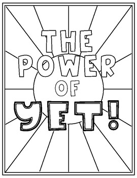 Growth mindset coloring pages tpt