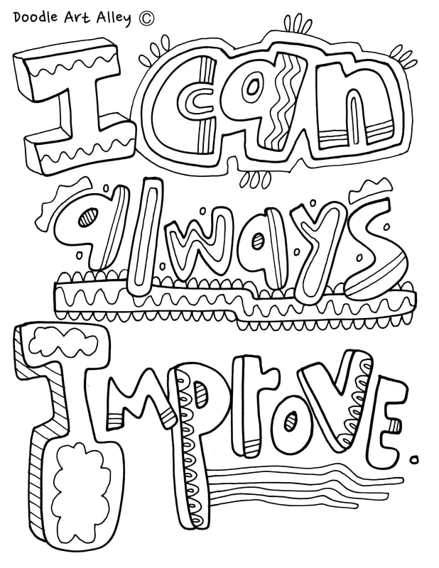 Growth mindset coloring pages