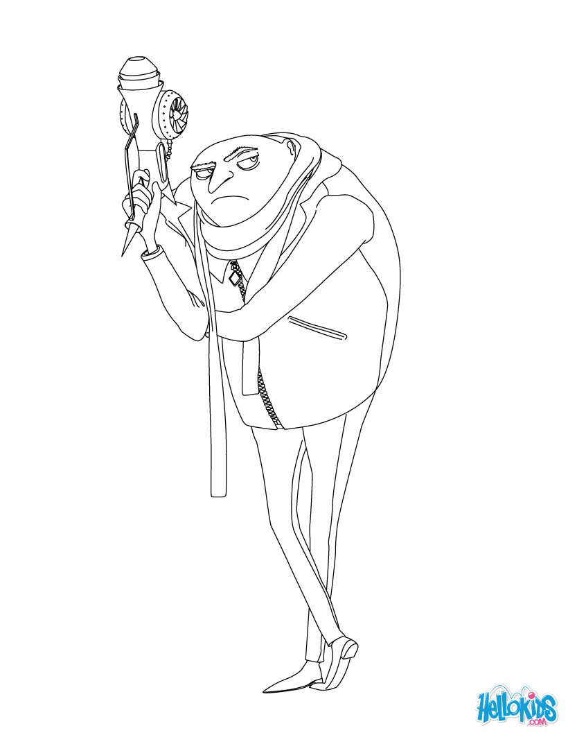 Gru coloring pages