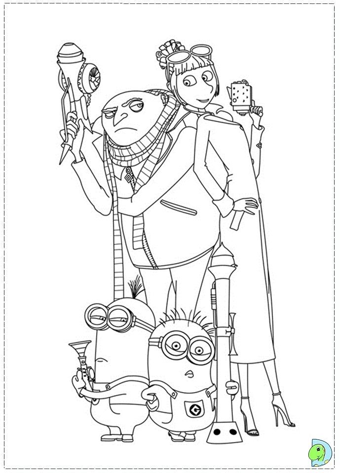 Gru coloring pages