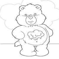 Grumpy bear coloring pages