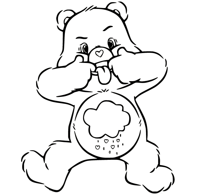 Care bears coloring pages printable for free download