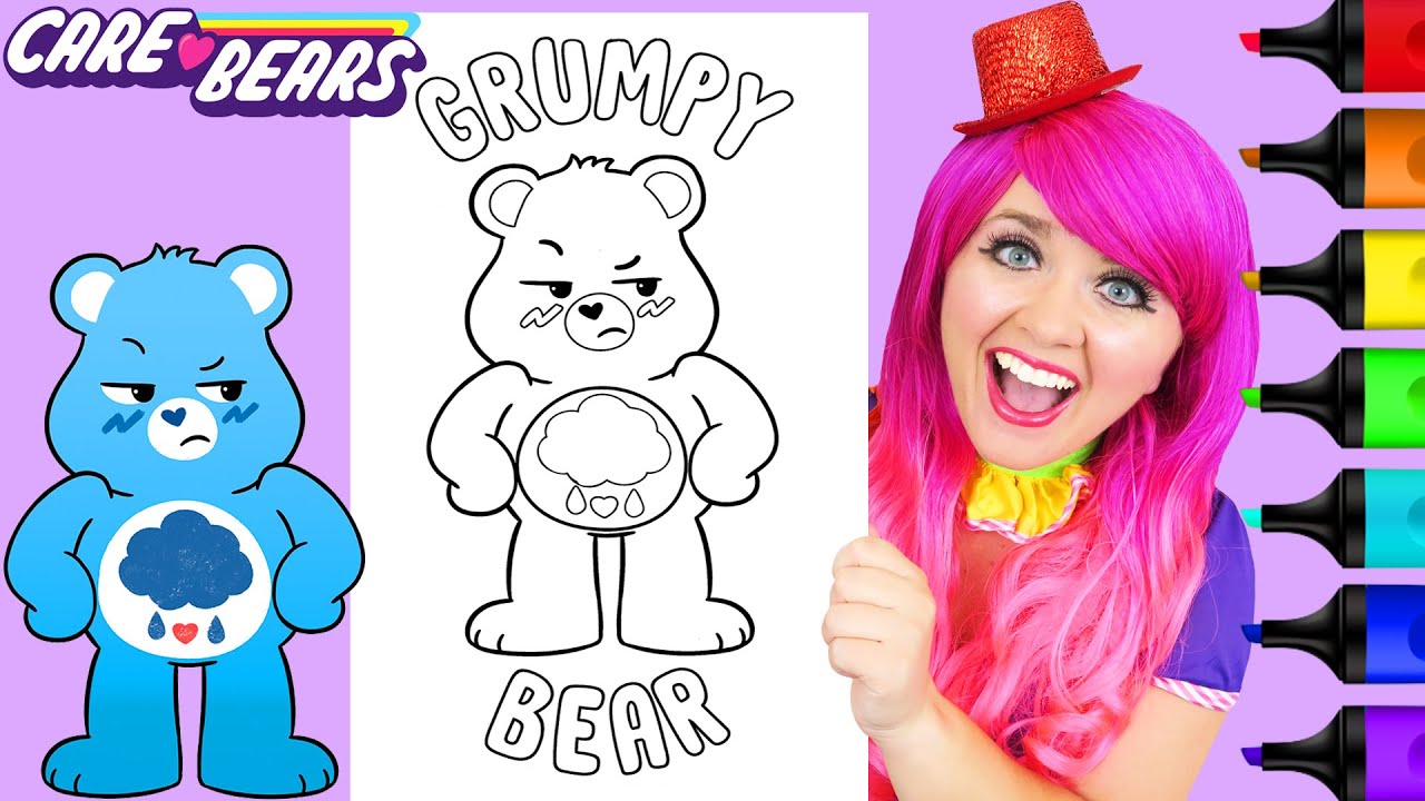 Coloring grupy bear care bears arkers