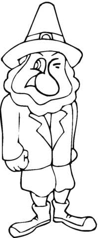 Grumpy man in a hat coloring page free printable coloring pages