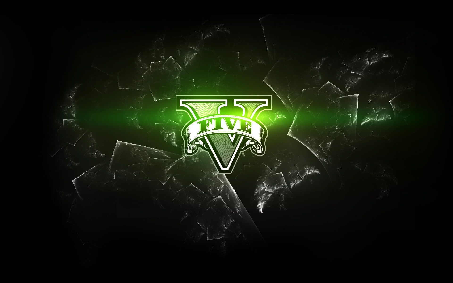 Grand theft auto logo green five logo gta p wallpaper hdwallpaper desktop gta gta grand theft auto