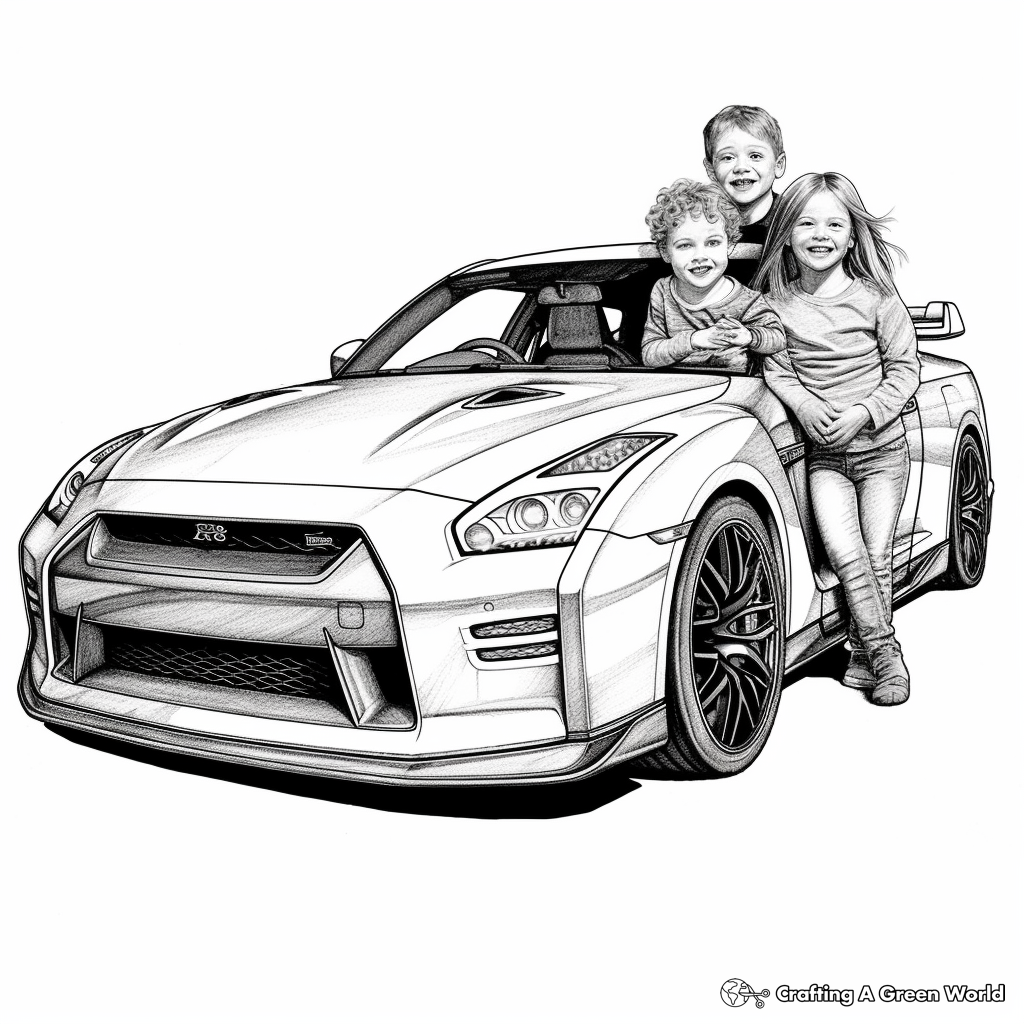 Supercar coloring pages