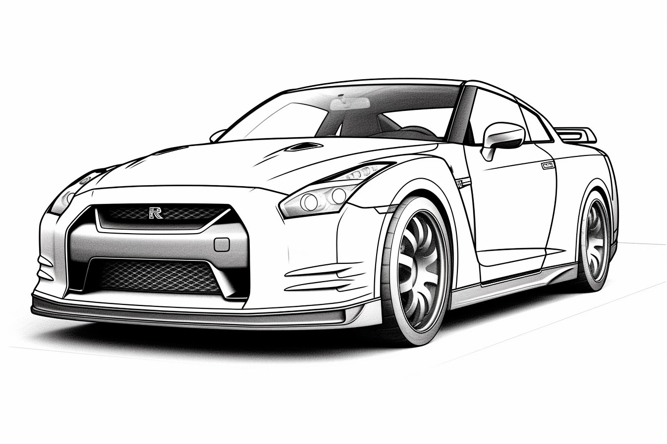 Nissan coloring books for children coloring pages