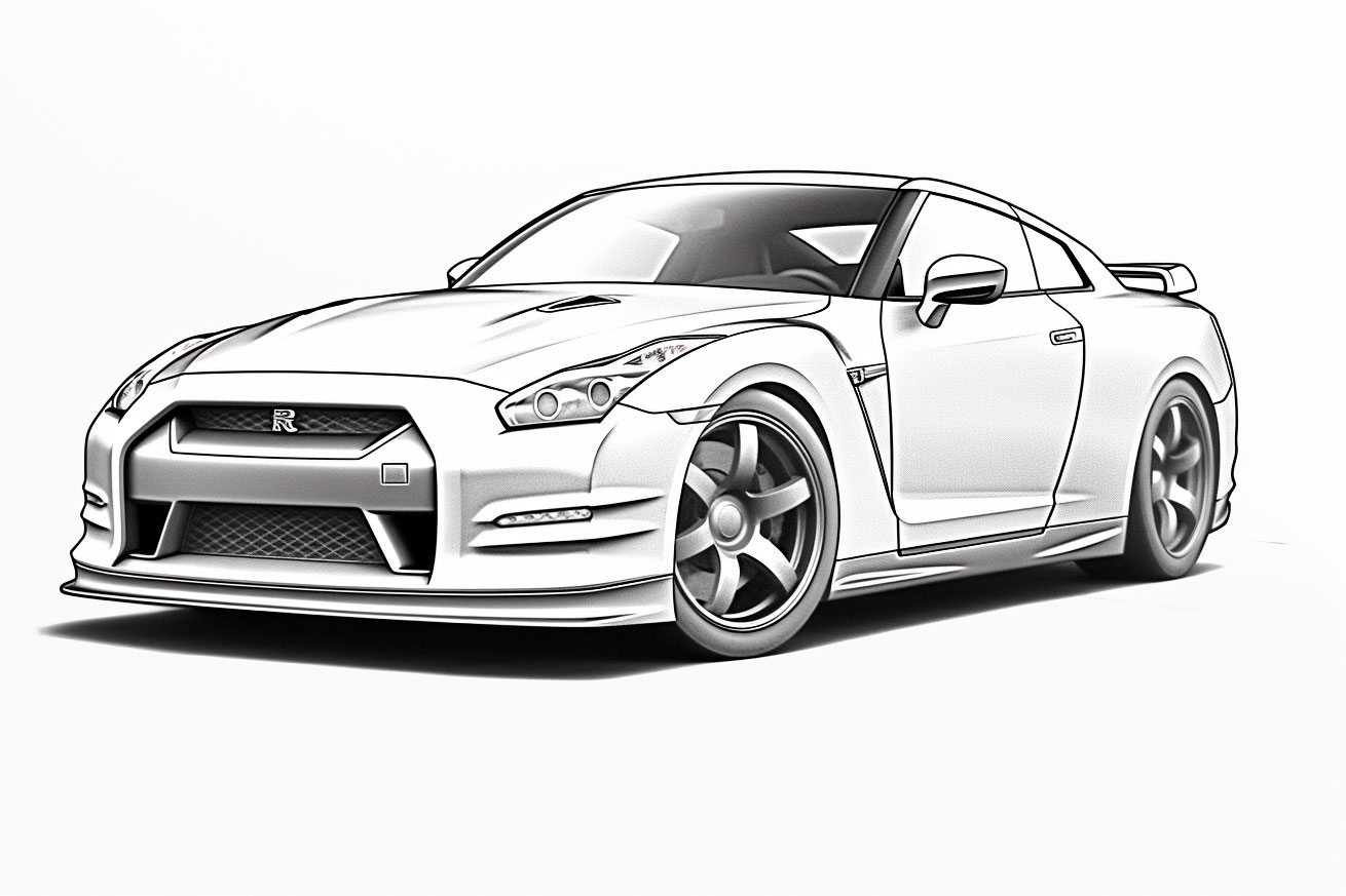 Nissan coloring books for children coloring pages