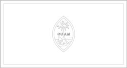 Guam flag coloring