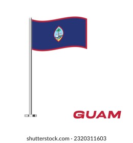 Flag guam table flag guam vector stock vector royalty free