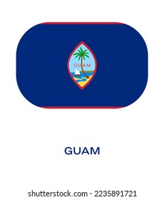 Flag guam guam flag illustration guam stock illustration