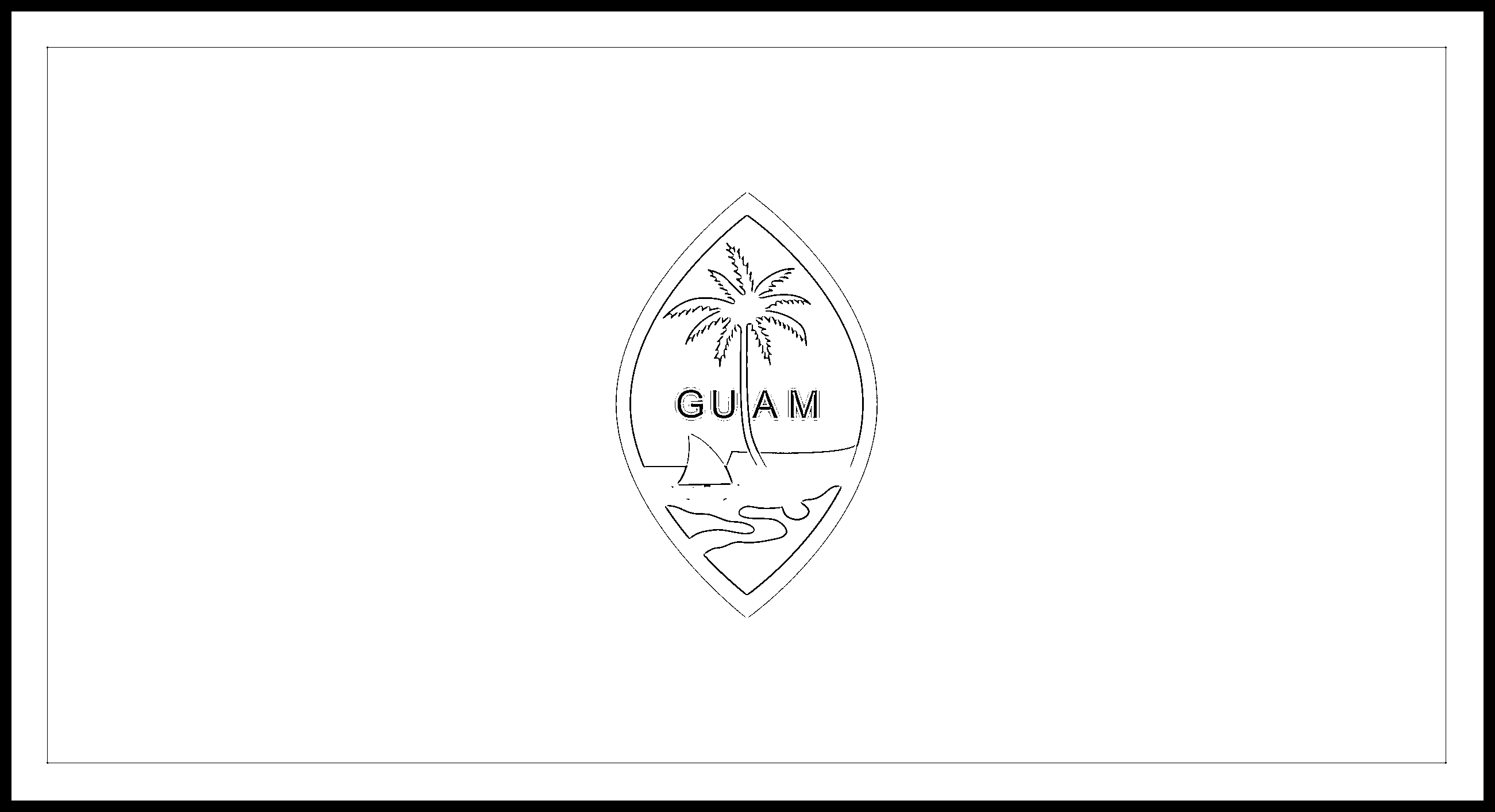 Guam flag colouring page â flags web