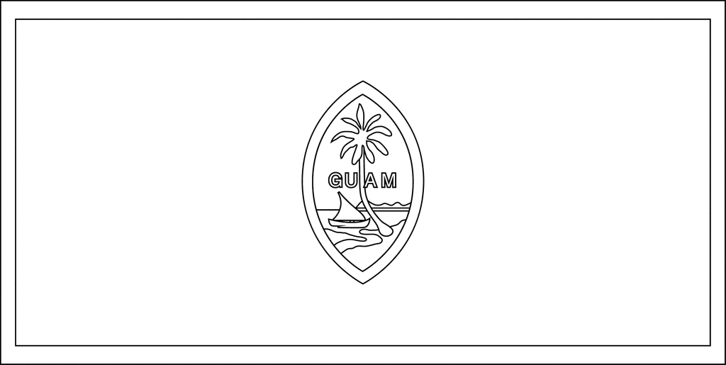 Flag of guam clipart