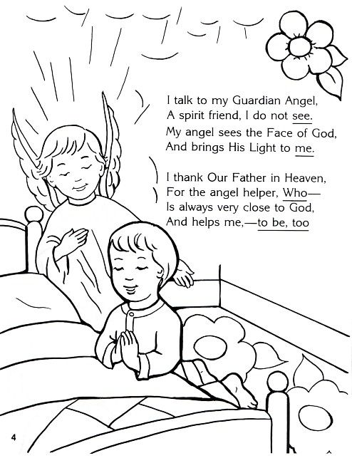 Guardian angel coloring page sunday school coloring pages angel coloring pages catholic kids