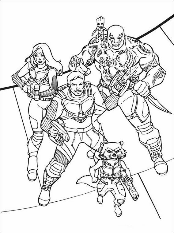 Printable coloring pages for kids guardians of the galaxy vingadores para colorir desenhos para colorir cores da galãxia