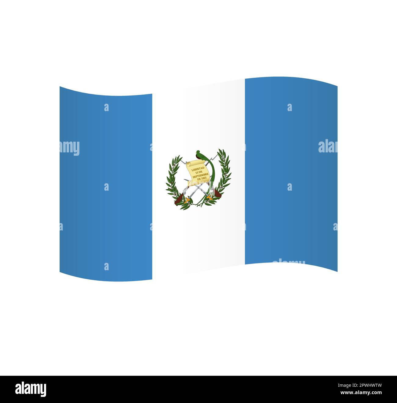 Guatemala flag graphic cut out stock images pictures