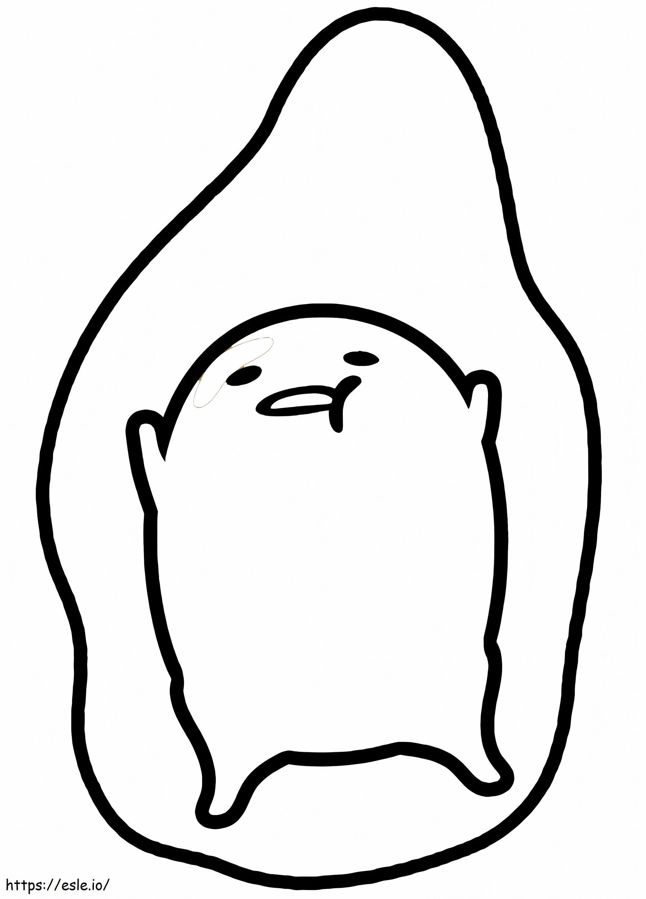 Gudetama printable coloring page