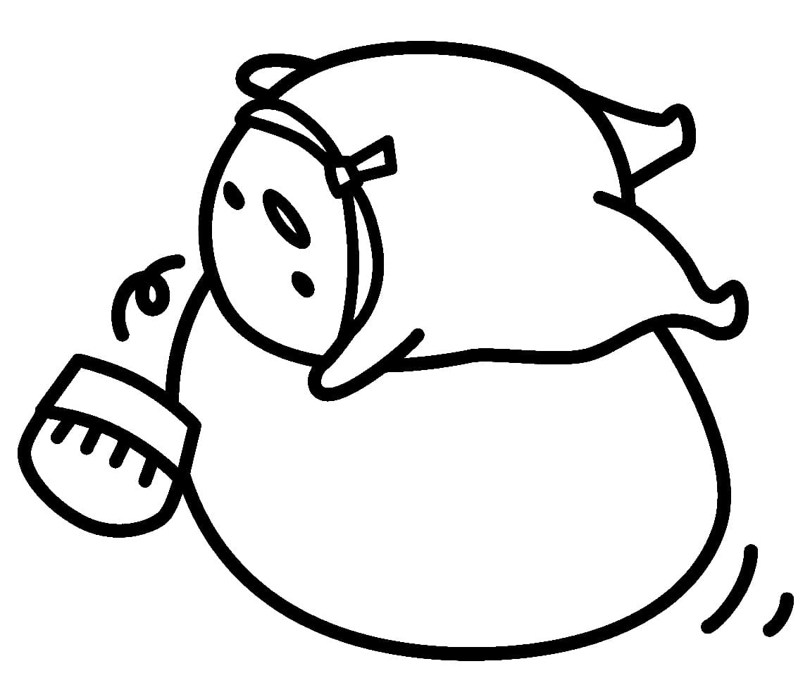 Printable gudetama coloring page