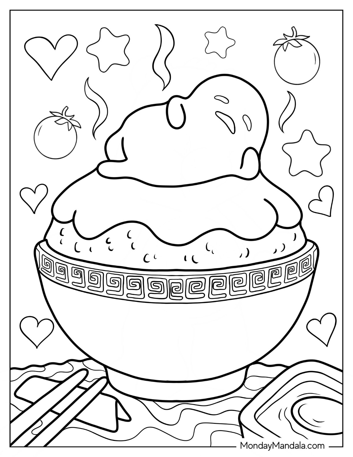 Gudetama coloring pages free pdf printables