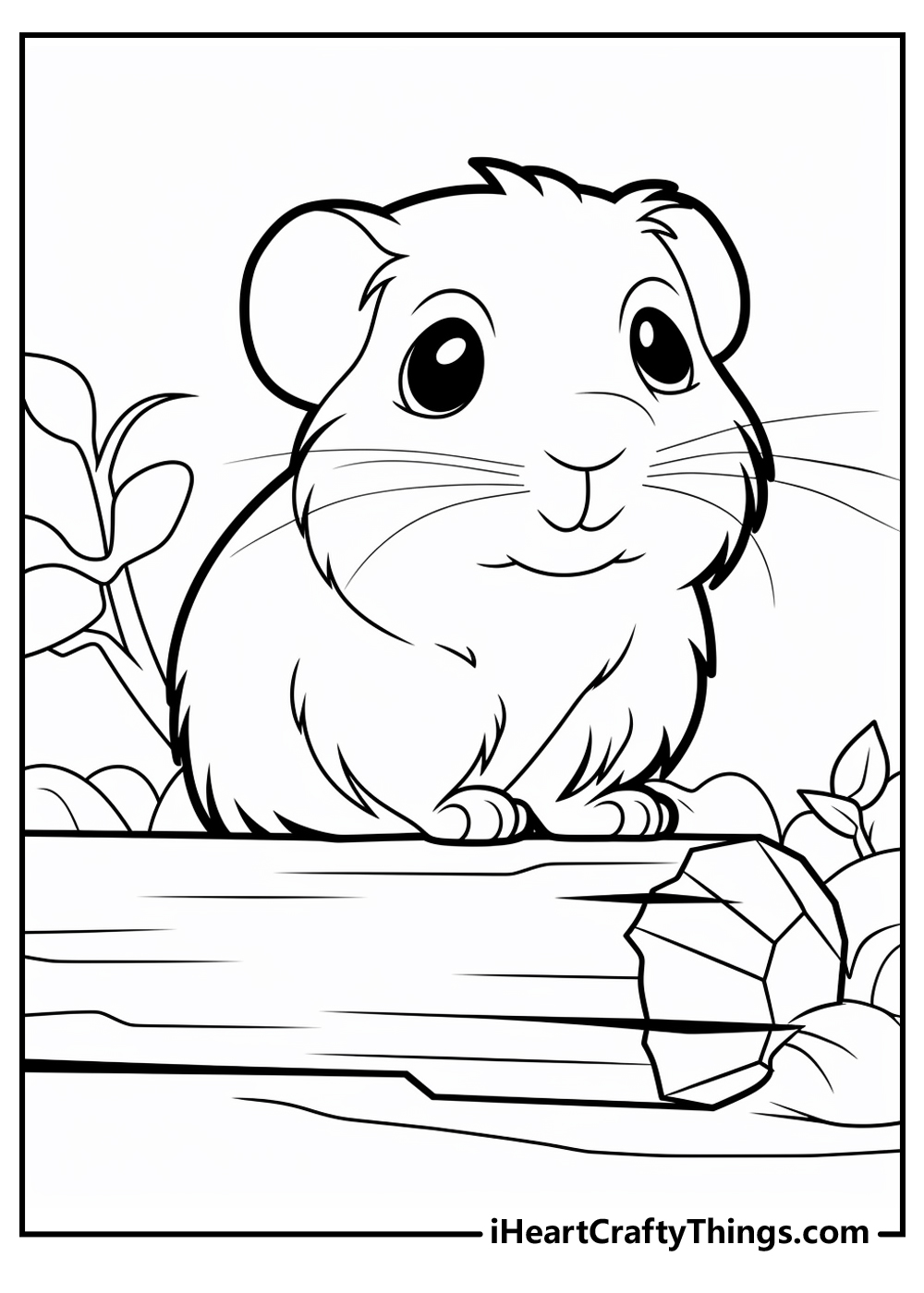 Guinea pig coloring pages free printables