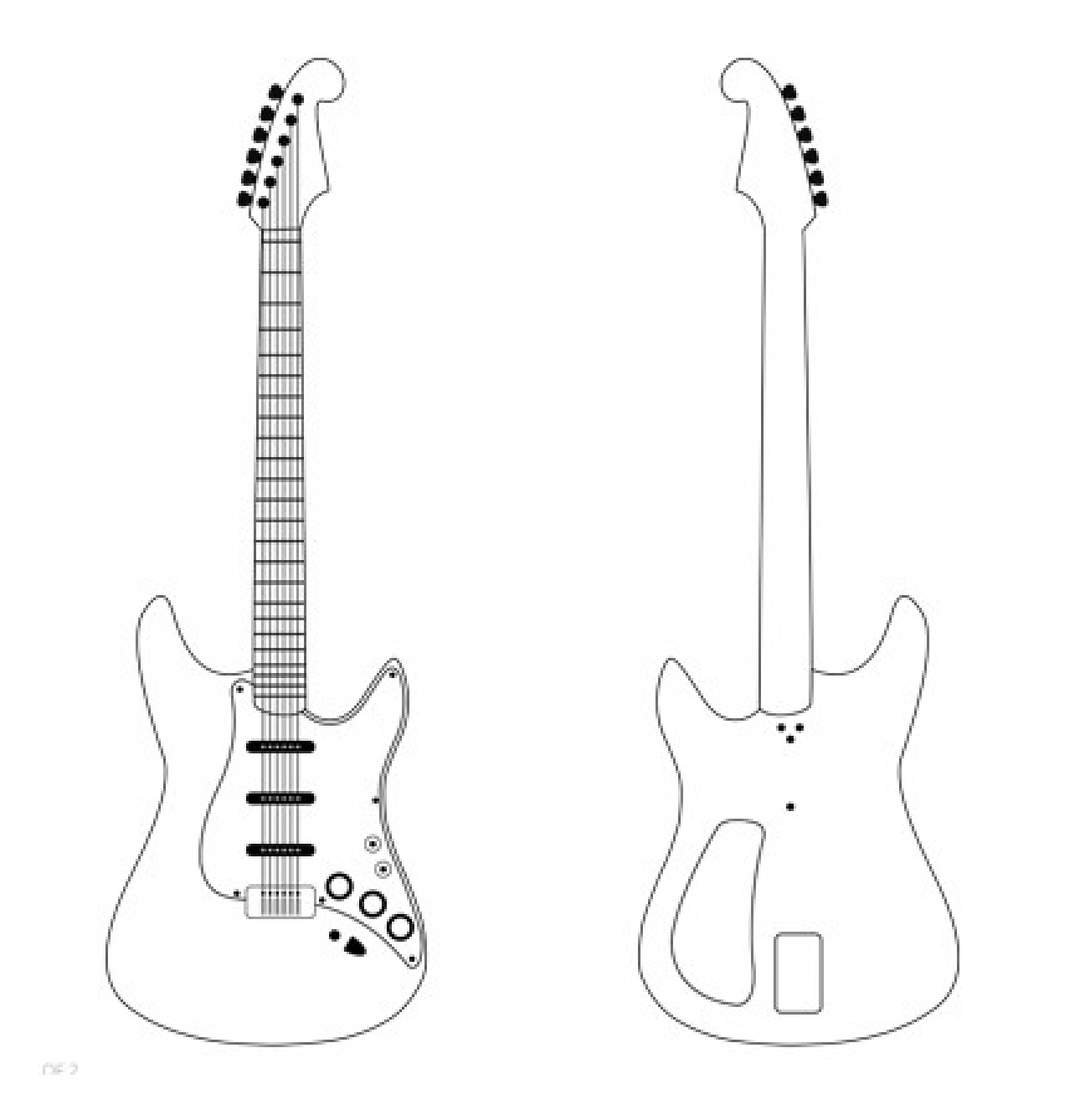 Electric guitar template guitar patterns card pattern keyboard symbols