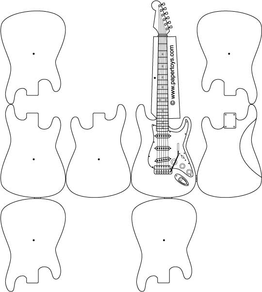 Guitar cut out