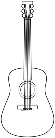 Guitar printable template free printable papercraft templates