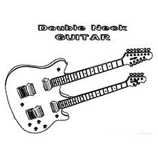 Top free printable guitar coloring pages online