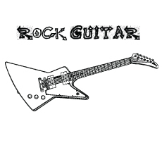 Top free printable guitar coloring pages online